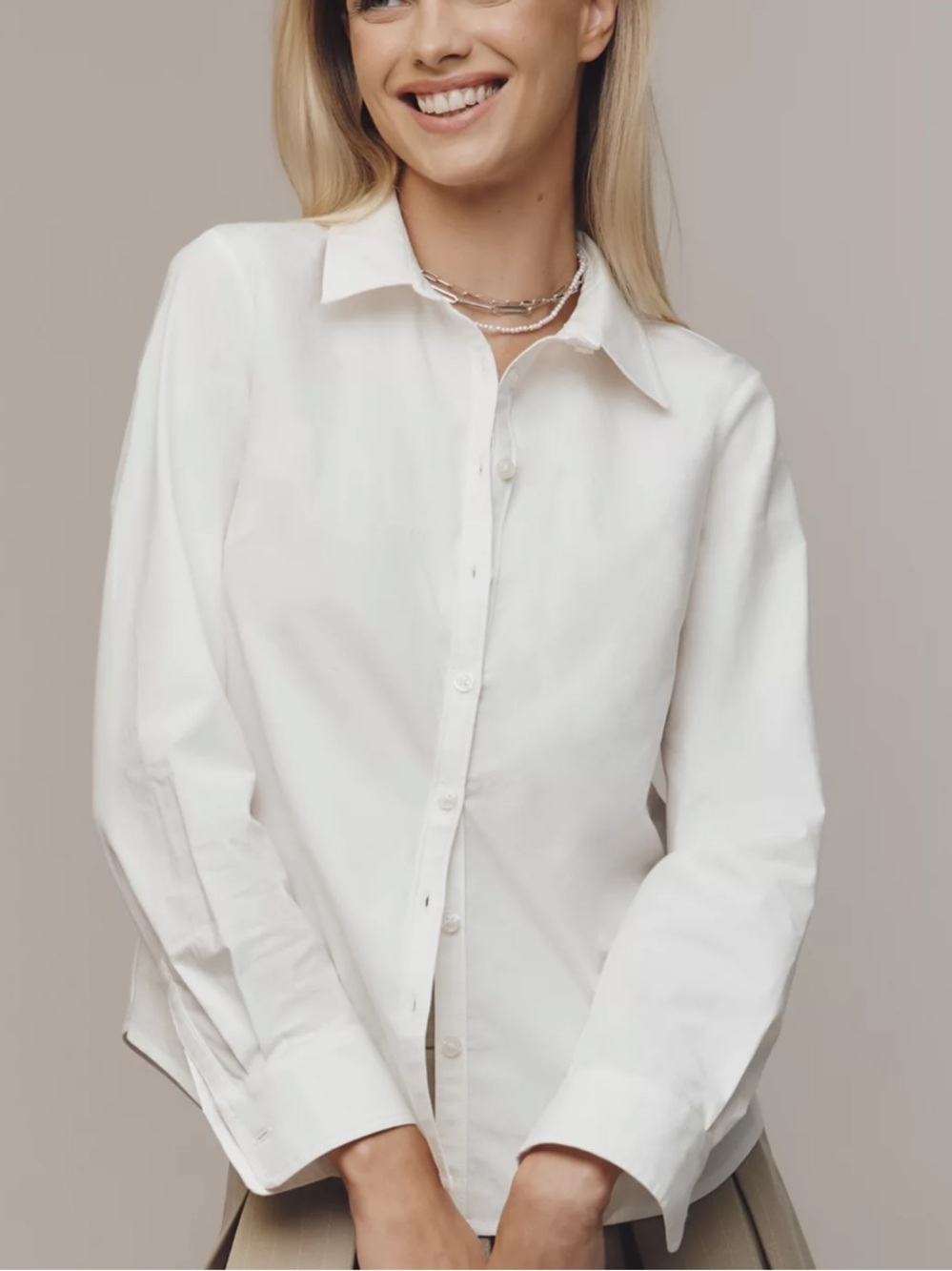 Gracelyn Slim Buttondown Shirt by Maeve